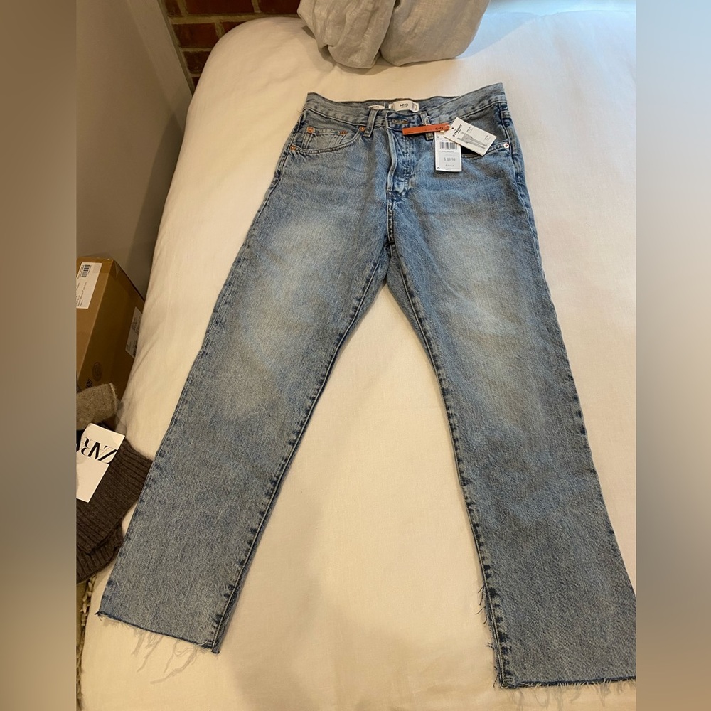 Mango Straight Jeans NWT
